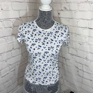 Forever 21: blue floral shirt